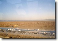 Soln jezero v Africe-v dob odlivu