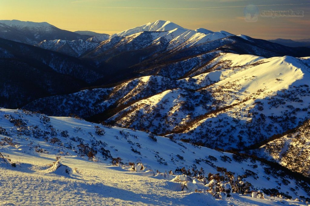 Foto: Sunrise On Mount Feathertop, Alpine National Park, Victoria, Australia