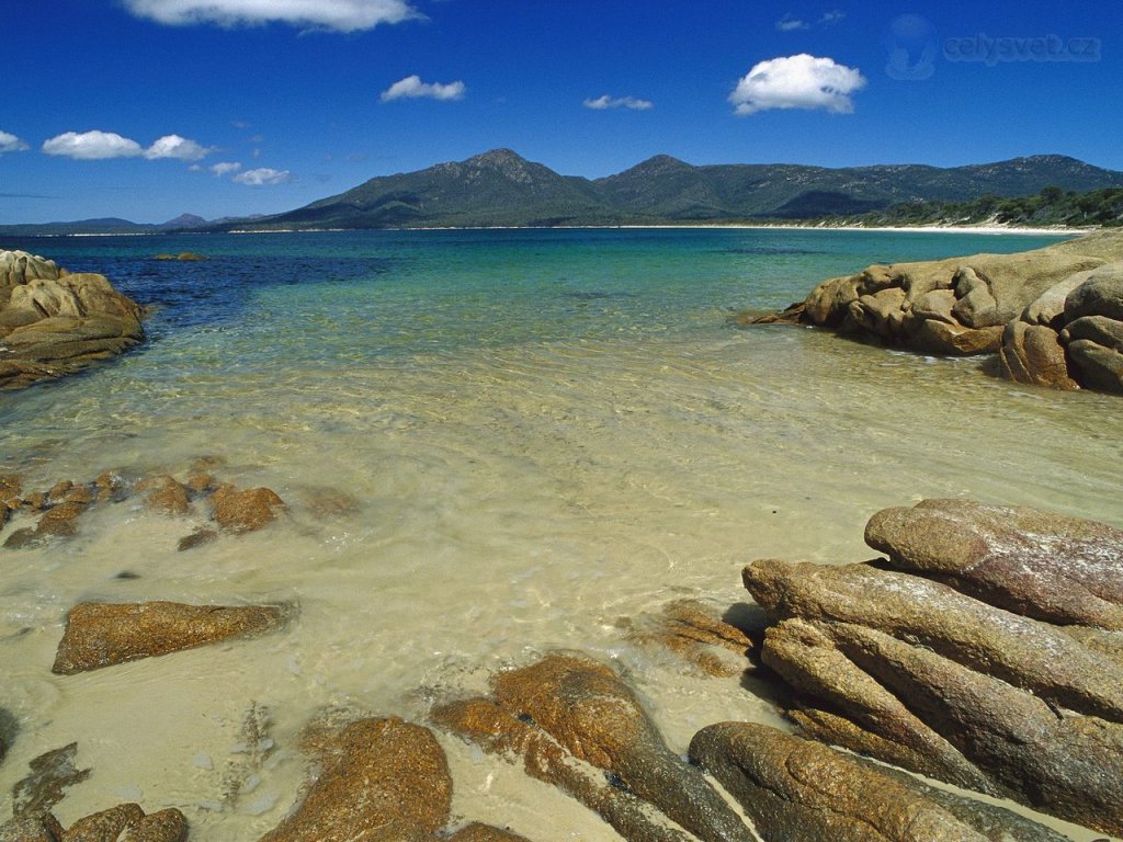 Foto: Promise Bay From Hazards Beach, Freycinet National Park, Tasmania, Australia