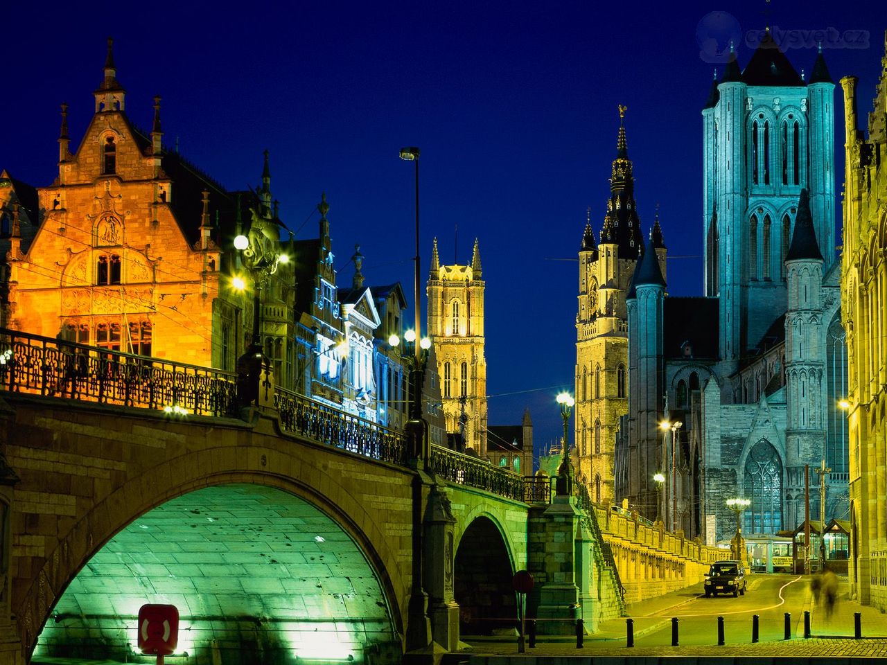 Foto: Evening In Ghent, Belgium